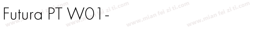 Futura PT W01字体转换